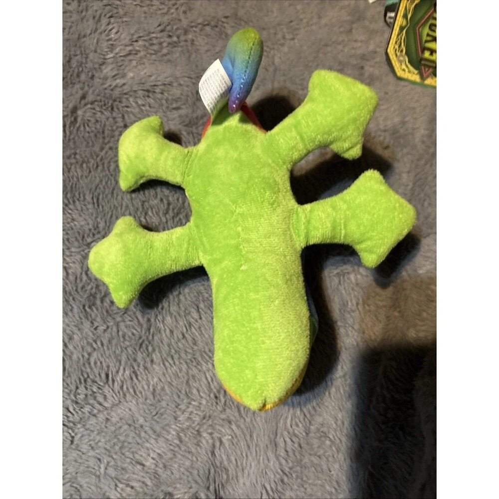 BJ Toy Co. Rainbow Chameleon Lizard Plush 8” Colorful Stuffed Animal